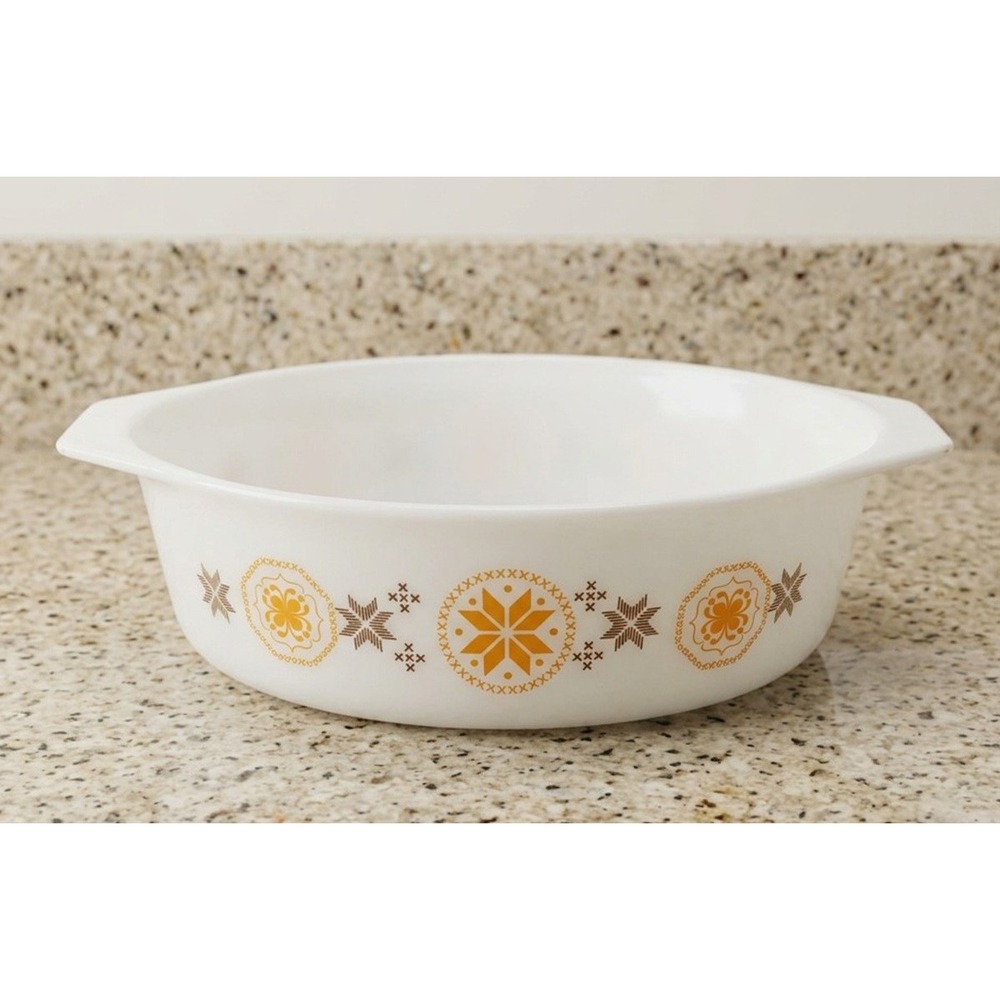 Vintage PYREX Town & Country 045 Oval 2 1/2 Qt Casserole Bake Dish NO LID